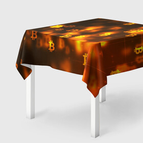 Скатерть 3D с принтом BITCOIN KRYPTONATE , 100% полиэстер (ткань не мнется и не растягивается) | Размер: 150*150 см | bitcoin | btc | биткоин | валюта | деньги | криптовалюта