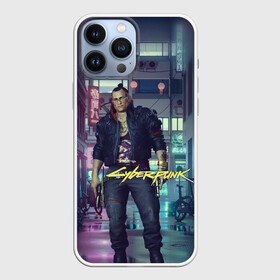 Чехол для iPhone 13 Pro Max с принтом Jackie Welles Cyberpunk ,  |  | Тематика изображения на принте: cyberpunk | jackie | welles | андроид | джеки | киберпанк | киборг | уэллс