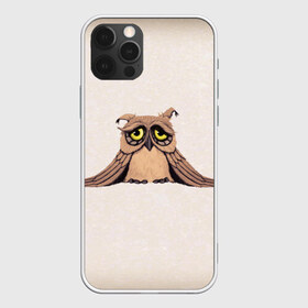 Чехол для iPhone 12 Pro Max с принтом Sad owl , Силикон |  | owl | сова