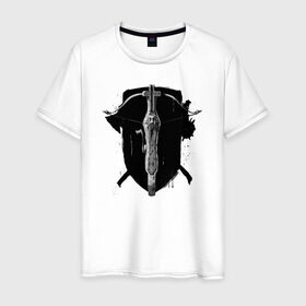 Мужская футболка хлопок с принтом Hunters crossbow , 100% хлопок | прямой крой, круглый вырез горловины, длина до линии бедер, слегка спущенное плечо. | crossbow | fantasy | hunter | medival | weapon | арбалет | оружие | охотник | средневековье | фэнтэзи
