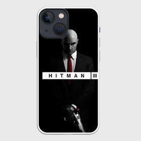 Чехол для iPhone 13 mini с принтом Hitman 3 ,  |  | Тематика изображения на принте: hitman | hitman 3 | hitman iii | красный | надпись | хитман | хитман 3