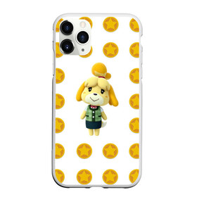 Чехол для iPhone 11 Pro Max матовый с принтом Animal crossing - Isabelle , Силикон |  | Тематика изображения на принте: animal crossing | isabelle | детский | желтый | игра | изабелла | изабель | компьютерный | кроссинг | монеты | персонаж | подарок | узор | энимал кросинг