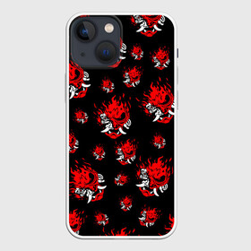 Чехол для iPhone 13 mini с принтом SAMURAI 2077 PATTERN ,  |  | Тематика изображения на принте: 2019 | cd project red | cyberpunk 2077 | cyberpunk fashion | hacker | keanu reeves | maelstrom | militech | night city | quadra | samurai | samurai cyberpunk 2077 | sci fi | trauma team | v | ви | киану ривз | киберпанк 2077 | логотип | роб