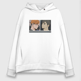 Женское худи Oversize хлопок с принтом Haikyuu!! Miya twins , френч-терри — 70% хлопок, 30% полиэстер. Мягкий теплый начес внутри —100% хлопок | боковые карманы, эластичные манжеты и нижняя кромка, капюшон на магнитной кнопке | anime | atsumu | brothers | frame | friends | guys | haikyuu | inarizaki | miya | osamu | twins | аниме | близнецы