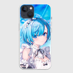 Чехол для iPhone 13 с принтом Рем ,  |  | anime | re zero | re: zero kara hajimeru isekai seikatsu | re: жизнь с нуля в альтернативном мире | rem | демон | ре зеро | рем | рэм