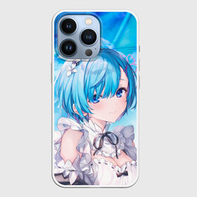 Чехол для iPhone 13 Pro с принтом Рем ,  |  | anime | re zero | re: zero kara hajimeru isekai seikatsu | re: жизнь с нуля в альтернативном мире | rem | демон | ре зеро | рем | рэм