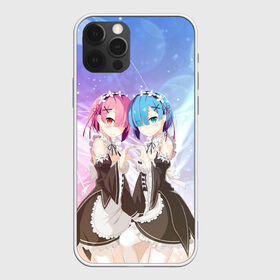 Чехол для iPhone 12 Pro Max с принтом Рем и Рам , Силикон |  | anime | ram | re zero | re: zero kara hajimeru isekai seikatsu | re: жизнь с нуля в альтернативном мире | rem | горничные | демон | рам | ре зеро | рем | рэм