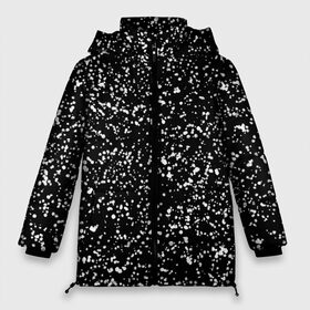 Женская зимняя куртка 3D с принтом Черно- белое , верх — 100% полиэстер; подкладка — 100% полиэстер; утеплитель — 100% полиэстер | длина ниже бедра, силуэт Оверсайз. Есть воротник-стойка, отстегивающийся капюшон и ветрозащитная планка. 

Боковые карманы с листочкой на кнопках и внутренний карман на молнии | капли | краска | кружочки | минимализм | точки