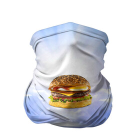 Бандана-труба 3D с принтом Райский бургер , 100% полиэстер, ткань с особыми свойствами — Activecool | плотность 150‒180 г/м2; хорошо тянется, но сохраняет форму | Тематика изображения на принте: food | hamburger | hot dog | ангел | блики | булка | булочка | бургер | бутерброд | вкусняшки | гамбургер | еда | котлета | лестница | лучи | небесный | небо | обжора | облака | пейзаж | природа | рай | сендвич