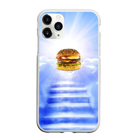 Чехол для iPhone 11 Pro Max матовый с принтом Райский бургер , Силикон |  | Тематика изображения на принте: food | hamburger | hot dog | ангел | блики | булка | булочка | бургер | бутерброд | вкусняшки | гамбургер | еда | котлета | лестница | лучи | небесный | небо | обжора | облака | пейзаж | природа | рай | сендвич