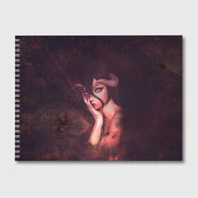 Альбом для рисования с принтом Альбедо , 100% бумага
 | матовая бумага, плотность 200 мг. | albedo | overlord | альбедо | владыка | оверлорд | повелитель | суккуб
