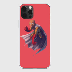 Чехол для iPhone 12 Pro Max с принтом Сайтама One Punch Man , Силикон |  | anime | one punch man | аниме | анимэ | бэнг | ван панч мэн | ванпанчмен | генос | кинг | сайтама | соник | супер герой | торнадо | уан панч мен