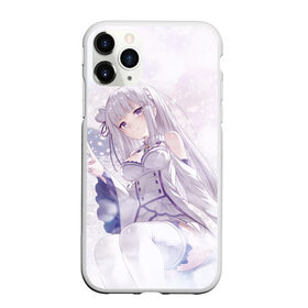 Чехол для iPhone 11 Pro матовый с принтом Эмилия , Силикон |  | anime | emilia | re zero | re: zero kara hajimeru isekai seikatsu | re: жизнь с нуля в альтернативном мире | ре зеро | эмилия