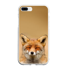 Чехол для iPhone 7Plus/8 Plus матовый с принтом Милая лисичка , Силикон | Область печати: задняя сторона чехла, без боковых панелей | Тематика изображения на принте: fox | foxy | животное | звери | лиса | лисенок | лисичка | милая | рыжая | фокс