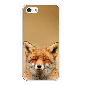 Чехол для iPhone 5/5S матовый с принтом Милая лисичка , Силикон | Область печати: задняя сторона чехла, без боковых панелей | Тематика изображения на принте: fox | foxy | животное | звери | лиса | лисенок | лисичка | милая | рыжая | фокс