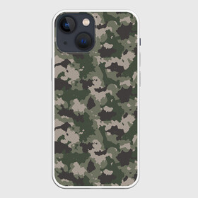 Чехол для iPhone 13 mini с принтом Классический камуфляж ,  |  | 23 февраля | армия | военная | зелень | камуфляж | листья | маскировка | осень | охота | паттерн | рыбалка | солдат | текстуры