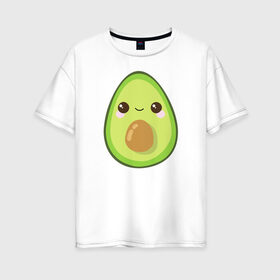 Женская футболка хлопок Oversize с принтом Avocado , 100% хлопок | свободный крой, круглый ворот, спущенный рукав, длина до линии бедер
 | 1 годик | love | дети | детские | любовь | малыш | малыши | ребенок