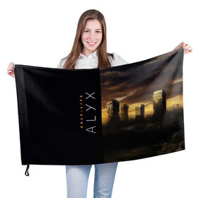 Флаг 3D с принтом Half-Life Alyx , 100% полиэстер | плотность ткани — 95 г/м2, размер — 67 х 109 см. Принт наносится с одной стороны | half life | half life alyx | аликс | апокалипсис | город | игра | игроман | компьютерная | подарок | пост апокалипсис | халф лайф | шутер
