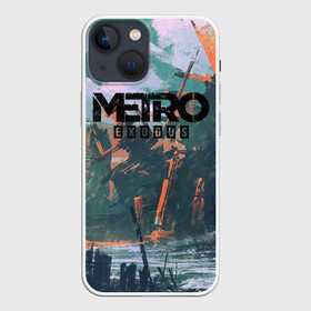 Чехол для iPhone 13 mini с принтом Metro Exodus ,  |  | 2033 | exodus | metro | metro 2033 | metro exodus | stalker | апокалипсис | диггер | дигеры | метро | разрушка | эпидемия