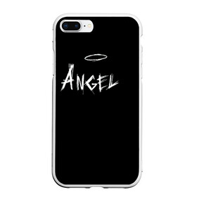 Чехол для iPhone 7Plus/8 Plus матовый с принтом ANGEL , Силикон | Область печати: задняя сторона чехла, без боковых панелей | angel | angelos | archangel | graffiti | inscription | messenger | saint | ангел | ангелок | ангелос | ангелочек | архангел | вестник | графити | надпись | посланник | святой