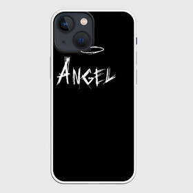 Чехол для iPhone 13 mini с принтом ANGEL ,  |  | angel | angelos | archangel | graffiti | inscription | messenger | saint | ангел | ангелок | ангелос | ангелочек | архангел | вестник | графити | надпись | посланник | святой