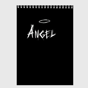 Скетчбук с принтом ANGEL , 100% бумага
 | 48 листов, плотность листов — 100 г/м2, плотность картонной обложки — 250 г/м2. Листы скреплены сверху удобной пружинной спиралью | angel | angelos | archangel | graffiti | inscription | messenger | saint | ангел | ангелок | ангелос | ангелочек | архангел | вестник | графити | надпись | посланник | святой