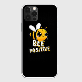 Чехол для iPhone 12 Pro с принтом ПЧЁЛКА , силикон | область печати: задняя сторона чехла, без боковых панелей | bee | cute | inscription | positive | striped | wasp | бее | милота | надпись | насекомое | оса | позитив | полосатая | пчела | пчелка