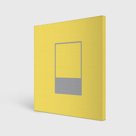 Холст квадратный с принтом Цвет года , 100% ПВХ |  | 13 0647 illuminating | 17 5104 ultimate gray | 2021 | pantone