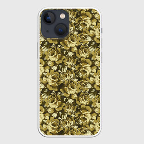 Чехол для iPhone 13 mini с принтом Золотой камуфляж из роз ,  |  | 23 февраля | армия | военная | зелень | камуфляж | листья | маскировка | осень | охота | паттерн | рыбалка | солдат | текстуры