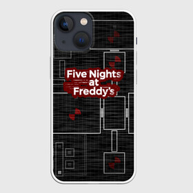 Чехол для iPhone 13 mini с принтом Five Nights At Freddy ,  |  | 5 ночей с фредди | five nights at freddys | fnaf | игра | игрок | книга | логотип | пиццерия | подарок | страшилка | схема | фнаф | фредди