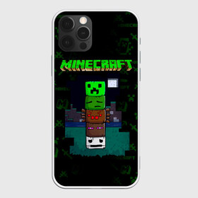 Чехол для iPhone 12 Pro Max с принтом Minecraft , Силикон |  | minecraft | алекс | белый | блоки | ведьма | взрывчатка | визера | волк | гаст | добывать | дракон | зеленый куб | зомби | игра | крафт | крипер | кубики | лошадка | майн | майнкрафт | манкрафт | овечка | оцелот