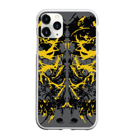 Чехол для iPhone 11 Pro Max матовый с принтом Ужасы хорор , Силикон |  | Тематика изображения на принте: абстракция | жёлтый | кора | пятна | робот | ужасы | узор | фантастика | футуризм | хорор | цвета 2021