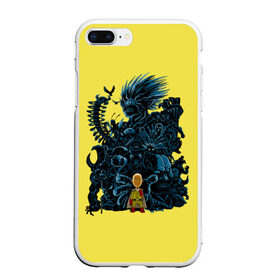 Чехол для iPhone 7Plus/8 Plus матовый с принтом Сайтама One Punch Man , Силикон | Область печати: задняя сторона чехла, без боковых панелей | 