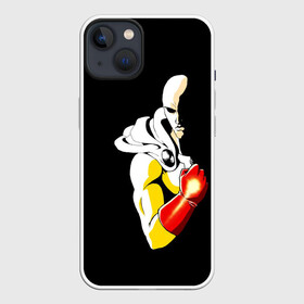 Чехол для iPhone 13 с принтом Сайтама | One Punch Man ,  |  | anime | one punch man | аниме | анимэ | бэнг | ван панч мэн | ванпанчмен | генос | кинг | сайтама | соник | супер герой | торнадо | уан панч мен