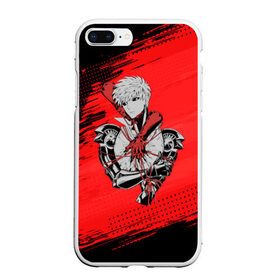 Чехол для iPhone 7Plus/8 Plus матовый с принтом Генос One Punch Man , Силикон | Область печати: задняя сторона чехла, без боковых панелей | 