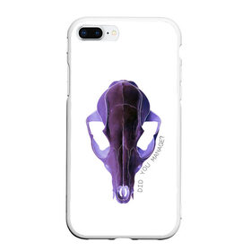 Чехол для iPhone 7Plus/8 Plus матовый с принтом The Skull , Силикон | Область печати: задняя сторона чехла, без боковых панелей | альтернатива | андеграунд | гот | готика | готический стиль | готы | фиолетовый череп | череп | череп животного