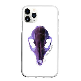 Чехол для iPhone 11 Pro Max матовый с принтом The Skull , Силикон |  | Тематика изображения на принте: альтернатива | андеграунд | гот | готика | готический стиль | готы | фиолетовый череп | череп | череп животного