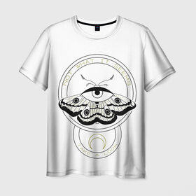 Мужская футболка 3D с принтом The Moth , 100% полиэфир | прямой крой, круглый вырез горловины, длина до линии бедер | альтернатива | андеграунд | арт | бабочка | бражник | глаз | глаза | гот | готика | готический стиль | готы | крылья | луна | мотылек | черно белый арт
