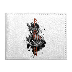 Обложка для студенческого билета с принтом Assassins Creed Valhalla Тату , натуральная кожа | Размер: 11*8 см; Печать на всей внешней стороне | ассасинс крид | викинги | графика | драккар | корабль | орел | руны | тату