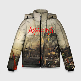 Зимняя куртка для мальчиков 3D с принтом Assassin’s Creed , ткань верха — 100% полиэстер; подклад — 100% полиэстер, утеплитель — 100% полиэстер | длина ниже бедра, удлиненная спинка, воротник стойка и отстегивающийся капюшон. Есть боковые карманы с листочкой на кнопках, утяжки по низу изделия и внутренний карман на молнии. 

Предусмотрены светоотражающий принт на спинке, радужный светоотражающий элемент на пуллере молнии и на резинке для утяжки | black flag | brotherhood | chronicles | creed | game | origins | revelations | rogue | syndicate | unity | valhalla | альтаир | ассасин | игры | кинжал | пираты