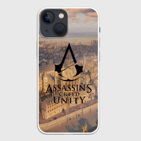 Чехол для iPhone 13 mini с принтом Assassin’s Creed Unity ,  |  | Тематика изображения на принте: black flag | brotherhood | chronicles | creed | game | origins | revelations | rogue | syndicate | unity | valhalla | альтаир | ассасин | игры | кинжал | пираты