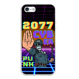 Чехол для iPhone 5/5S матовый с принтом Retro Cyberpunk , Силикон | Область печати: задняя сторона чехла, без боковых панелей | 2077 | 3d | cyber punk | cyberpunk | retro | кибер панк | киберпанк | полная запечатка | ретро | робот