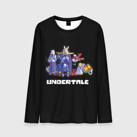 Мужской лонгслив 3D с принтом Undertale , 100% полиэстер | длинные рукава, круглый вырез горловины, полуприлегающий силуэт | game | games | undertale | андертеил | андертэйл | игра | игры | приключения | скелет