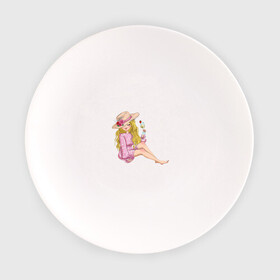 Тарелка с принтом Варвара , фарфор | диаметр - 210 мм
диаметр для нанесения принта - 120 мм | Тематика изображения на принте: в шляпке | девушка | еда | кокетка | коктейль