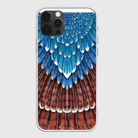 Чехол для iPhone 12 Pro Max с принтом оперение сойка (2) , Силикон |  | feathers | plumage | друид | индеец | коричневый | оперение | орёл | пернатый | перо | перья | природа | птица | синий | сойка | сон