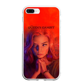 Чехол для iPhone 7Plus/8 Plus матовый с принтом Queens Gambit Ход Королевы , Силикон | Область печати: задняя сторона чехла, без боковых панелей | the queens gambit | бэт хармон | королева | милая девушка | рыжая | рыжая девушка | сериал | сериал про шахматы | ход королевы | шахматы | элизабет хармон