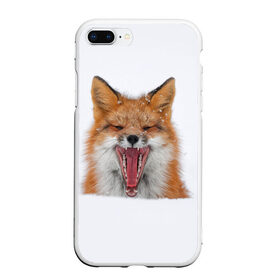 Чехол для iPhone 7Plus/8 Plus матовый с принтом Снежная лиса , Силикон | Область печати: задняя сторона чехла, без боковых панелей | fox | foxy | животное | звери | лиса | лисенок | лисичка | милая | рыжая | фокс