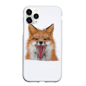 Чехол для iPhone 11 Pro Max матовый с принтом Снежная лиса , Силикон |  | fox | foxy | животное | звери | лиса | лисенок | лисичка | милая | рыжая | фокс