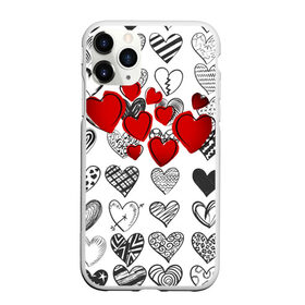 Чехол для iPhone 11 Pro матовый с принтом Сердца , Силикон |  | 14 февраля | hearts background | валентинов день | влюбленным | девушке | день святого валентина | жене | кардиологу | любимой | любимому | люблю | любовь | мужу | парню | сердца графика | сердца фон