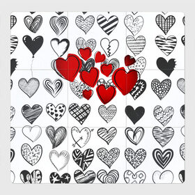 Магнитный плакат 3Х3 с принтом Сердца , Полимерный материал с магнитным слоем | 9 деталей размером 9*9 см | Тематика изображения на принте: 14 февраля | hearts background | валентинов день | влюбленным | девушке | день святого валентина | жене | кардиологу | любимой | любимому | люблю | любовь | мужу | парню | сердца графика | сердца фон
